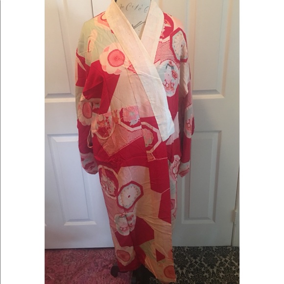 Other - Vintage Japanese Silk Ladies Nagajuban / Kimono OS